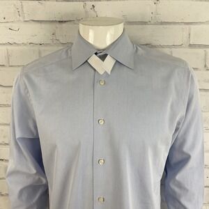 SuitSupply Shirt Men's 41 16 SLIM Long Sleeve Button Up Tessitura Monti Italian